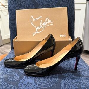 Christian Louboutin Glossy Black Heels